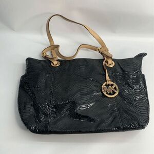 Michael‎ Kors Black Snakeskin Purse